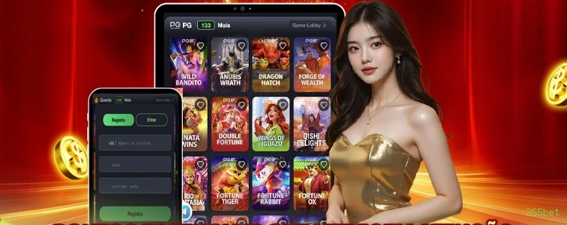 Slots online da 355bet com jackpots progressivos